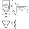 Унитаз подвесной LAUFEN PRO с глубоким смыванием 8.2095.0.000.000.1